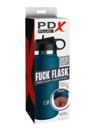 Смуглый мастурбатор-вагина в синей колбе F*ck Flask - Pipedream - в Домодедово купить с доставкой