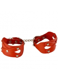 Красные наручники «Цезарь» - Sitabella - купить с доставкой в Домодедово