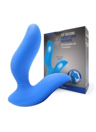 Синий вибромассажер простаты 3,5’’ Curve P-spot Massager - 12 см. - Erokay - в Домодедово купить с доставкой