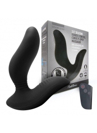 Черный вибромассажер простаты 3,5’’ Remote Control Curve P-spot Massager - 12 см. - Erokay - в Домодедово купить с доставкой