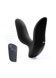 Черный вибромассажер простаты 3,5’’ Remote Control Curve P-spot Massager - 12 см. - Erokay - в Домодедово купить с доставкой