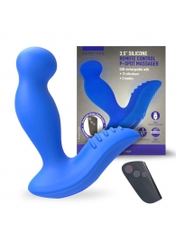 Синий вибромассажер простаты 3,5’’ Remote Control P-spot Massager - 12,5 см. - Erokay - в Домодедово купить с доставкой