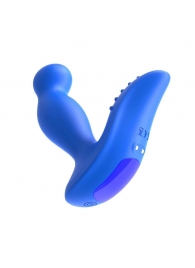 Синий вибромассажер простаты 3,5’’ Remote Control P-spot Massager - 12,5 см. - Erokay - в Домодедово купить с доставкой