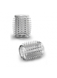 Прозрачная насадка с шипами STAY HARD COCK SLEEVE 01 CLEAR - Blush Novelties - в Домодедово купить с доставкой