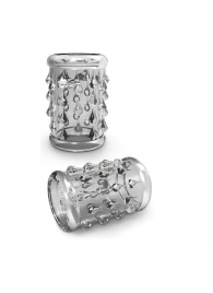 Прозрачная насадка с капельками STAY HARD COCK SLEEVE 05 CLEAR - Blush Novelties - в Домодедово купить с доставкой