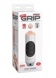 Мастурбатор-вагина Extreme Toyz Mega Grip Vibrating Stroker Mouth - Pipedream - в Домодедово купить с доставкой