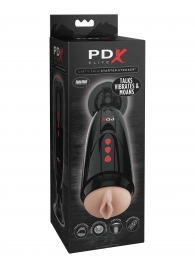 Мастурбатор-вагина с вибрацией Dirty Talk Starter Stroker - Pipedream - в Домодедово купить с доставкой