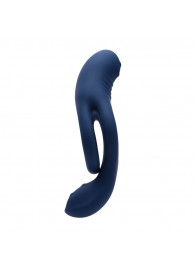 Синее эрекционное виброкольцо с двойным подхватом мошонки Ring Around The Rosy - Zero Tolerance - в Домодедово купить с доставкой