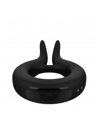 Черное эрекционное кольцо Marry Me Rechargeable Vibrating Cockring - Adrien Lastic - в Домодедово купить с доставкой