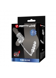 Прозрачная насадка на пенис и мошонку с анальным стимулятором Rilley - Baile - в Домодедово купить с доставкой