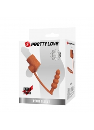 Телесная насадка на пенис и мошонку с анальным стимулятором Rilley - Baile - в Домодедово купить с доставкой