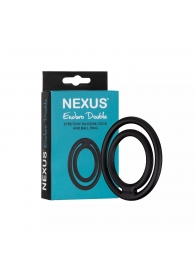 Черное двойное эрекционное кольцо Nexus Enduro Double - Nexus Range - в Домодедово купить с доставкой