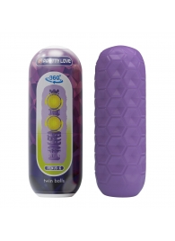 Фиолетовый мастурбатор Venus-X Twin balls - Baile - в Домодедово купить с доставкой