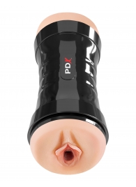 Двусторонний мастурбатор в колбе Super Flip-A-Pussy Over - Pipedream - в Домодедово купить с доставкой