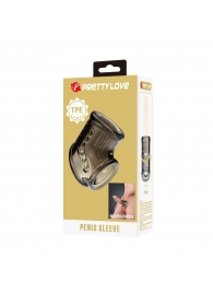 Дымчатая насадка на пенис и мошонку - Baile - в Домодедово купить с доставкой