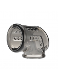 Дымчатая насадка на пенис и мошонку - Baile - в Домодедово купить с доставкой