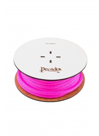 Розовая веревка для шибари на катушке - 10 м. - Pecado - купить с доставкой в Домодедово