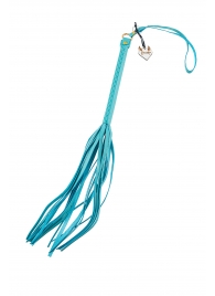 Голубая кожаная плеть - 50 см. - Pecado - купить с доставкой в Домодедово