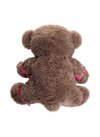 Бондажный набор: бурый мишка с розовыми оковами и наручниками - Pecado - купить с доставкой в Домодедово