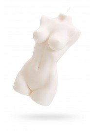 Белая интерьерная свеча в форме женского торса - 850 гр. - Pecado - купить с доставкой в Домодедово