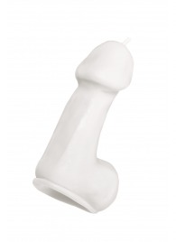 Белая свеча в форме пениса - 47 гр. - Pecado - купить с доставкой в Домодедово