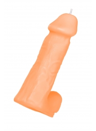 Оранжевая сувенирная свеча «Пенис» - Pecado - купить с доставкой в Домодедово