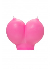 Розовая свеча «Сиськи» - 150 гр. - Pecado - купить с доставкой в Домодедово