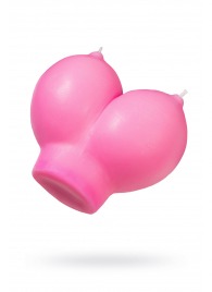 Розовая свеча «Сиськи» - 150 гр. - Pecado - купить с доставкой в Домодедово