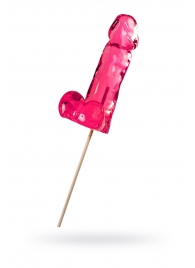 Розовый леденец в форме члена со вкусом айриш крим - 173 гр. - Sosuчki - купить с доставкой в Домодедово