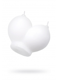 Белая сувенирная свеча «Сиськи» - Pecado - купить с доставкой в Домодедово