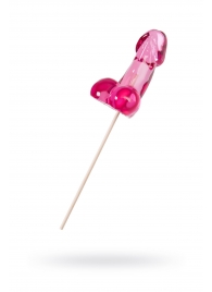 Розовый леденец в форме члена со вкусом айриш крим - 80 гр. - Sosuчki - купить с доставкой в Домодедово