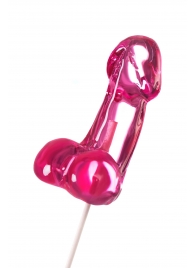 Розовый леденец в форме члена со вкусом айриш крим - 80 гр. - Sosuчki - купить с доставкой в Домодедово