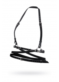 Черная кожаная портупея «Осанка» - Pecado - купить с доставкой в Домодедово