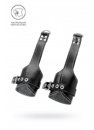 Черные подвесы с белой строчкой - Pecado - купить с доставкой в Домодедово