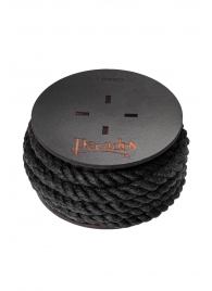 Черная веревка для шибари на катушке - 5 м. - Pecado - купить с доставкой в Домодедово