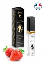 Стимулирующий блеск для губ со вкусом клубники - 7 мл. - Plaisir Secret - купить с доставкой в Домодедово