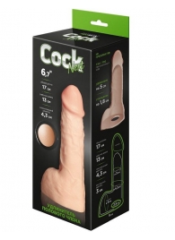 Телесный фаллоудлинитель с мошонкой Cock Next - 17 см. - LOVETOY (А-Полимер) - в Домодедово купить с доставкой