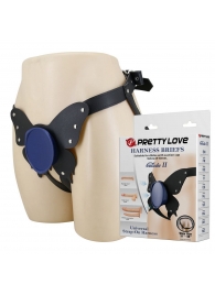 Синие трусики харнесс с платформой Caludio II - Baile - купить с доставкой в Домодедово