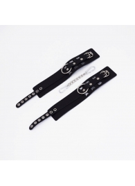 Черные кожаные оковы Sex - Crazy Handmade - купить с доставкой в Домодедово