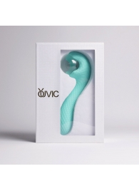 Бирюзовый вибромассажёр с деликатными токами - Youvic - купить с доставкой в Домодедово