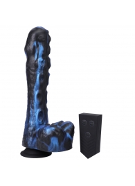 Черно-синяя мини-машина на присоске Tendril Thruster - 21,6 см. - Doc Johnson - купить с доставкой в Домодедово