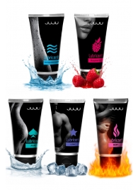 Набор из 5 лубрикантов JUJU (увлажняющий, Hot+, Long, Anal, малина) - JuJu - купить с доставкой в Домодедово