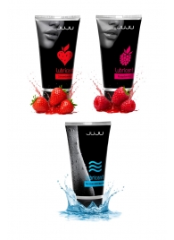 Набор из 3 лубрикантов JUJU (увлажняющий, клубника, малина) - JuJu - купить с доставкой в Домодедово