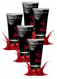 Набор из 5 съедобных лубрикантов JUJU со вкусом вишни - JuJu - купить с доставкой в Домодедово