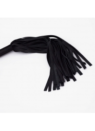 Черный кожаный флоггер - 45 см. - Crazy Handmade - купить с доставкой в Домодедово