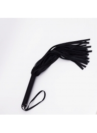 Черный кожаный флоггер - 45 см. - Crazy Handmade - купить с доставкой в Домодедово