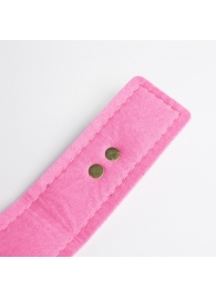 Черно-розовый ошейник с золотистой фурнитурой - Crazy Handmade - купить с доставкой в Домодедово