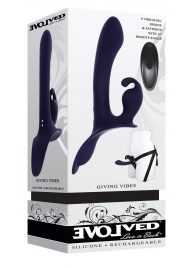 Женский страпон с вибрацией Giving Vibes - Evolved - купить с доставкой в Домодедово