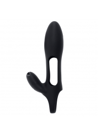 Черная насадка на пенис с вибрацией Nautilus - Zero Tolerance - в Домодедово купить с доставкой