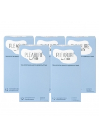 Набор из 5 упаковок ультратонких презервативов Pleasure Lab (по 12 шт.) - Pleasure Lab - купить с доставкой в Домодедово